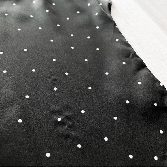 Banana Republic dark grey and white polka dot blouse - Picture 7 of 9